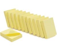 Rfgvc-Waytex 931640 1200 Notes Autocollantes Repositionnables Jaune Pastel 12 Blocs De 100 Feuilles 3,7 X 5 Cm Sens Vertical