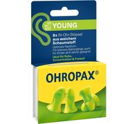 RFGVC-Young Lot de 8 bouchons d'oreilles en mousse souple pour oreilles avec petits conduits auditifs ¿ Indice d'isolation acoustique SNR 35 dB ¿ Idéal pour le calme, la concentration et les loisirs