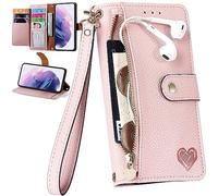 RFID Blocage Coque avec ZTE Blade A56, Pochette à Fermeture éclair et Fente pour Carte Case pour ZTE Blade A56-02