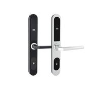 RFID Card Hotel Lock Management System/Bridge Cutoff Aluminum Door Lock+Card (ODS-Right Pull-Black)