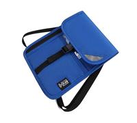 RFIDS Portefeuille de voyage avec sangle réglable pour maintenir votre carte de crédit en toute sécurité pour votre passeport et vos documents, bleu