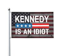 Rfk Jr Kennedy Est Un Idiot Anti-Kennedy Décoration Bannière 90X150Cm Résistant Avec Œillets Bannière Cour Drapeaux De Maison Pour Intérieure Plage Dortoirs