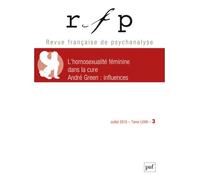 RFP 2015, t. 79, n° 3 L'homosexualité féminine dans la cure - Collectif - Puf - broché - Revue