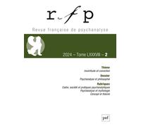 Rfp 2024, t. 88, n.2 Incertitude et conviction - Collectif - Puf - broché - Revue