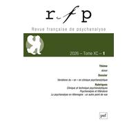 Rfp 2026, t. 90, n.1 - Collectif - Puf - broché - Revue