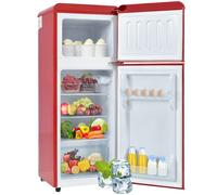 Rfrigrateur conglateur haut rtro 92L - Conglateur haut - Rouge