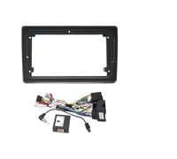 RFSHOP Cadre Panneau D'autoradio Adaptateur Cadre Fascia Voiture 9 Pouces Décodeur Boîte Canbus Panneau Montage Tableau Bord Radio Android pour A4 B7 S4 pour RS4 B6 02-08(Frame Cable Canbus)