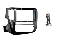 RFSHOP Cadre Panneau D'autoradio Cadre Voiture 9 Pouces pour Mitsubishi pour Outlander 3 12-18 Adaptateur Fascia Boîte Canbus Câble Décodeur Kit Panneau Tête Tableau Radio(Frame Cable canbus-B)