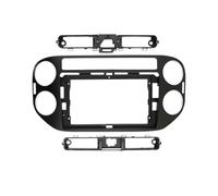 RFSHOP Cadre Panneau D'autoradio pour VW pour Tiguan 2010-2012 2013 2014 2015 9/10.1 Pouces Autoradio Stéréo Android GPS Multimédia Panneau Tableau Bord Kit Cadre(FrameB)