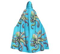 RFSHOP Cape à capuche motif pieuvre pour Halloween, Noël, déguisement de cosplay pour homme et femme