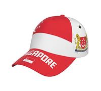 RFSHOP Casquette de baseball avec drapeau de Singapour - Imprimé 3D - Unisexe - Réglable - Pour adulte, #1728, taille unique