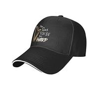 RFSHOP Casquette de baseball harpiste, chapeau de camionneur vintage en coton pour homme et femme, noir, #571, taille unique