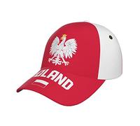 RFSHOP Casquette de baseball polonaise avec drapeau de la Pologne - Imprimé 3D - Unisexe - Réglable - Pour adulte - Casquette patriotique, #1614, taille unique