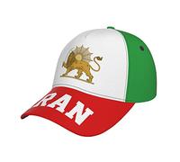 RFSHOP Emblème de l'Iran Lion et Soleil Drapeau Casquette de Baseball Imprimé Complet Adulte Hommes Chapeau Patriotisme Supporter Soccer Casquettes, #899, taille unique