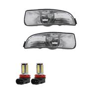 RFSHOP Feux brouillard Antibrouillard Pour Skoda Pour Superb Pour MK2 2008 2009 2010 2011 2012 2013 - Feu Antibrouillard Avant Avec Ampoule 3T0941699 3T0941700(With L10 White)