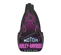 RFSHOP Harley Davidson Sac à bandoulière décontracté pour randonnée, cyclisme, voyage pour homme, femme, fille, photo