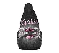 RFSHOP Harley Davidson Sac à Bandoulière et de Poitrine, Sac de Randonnée Décontracté pour Homme et Femme, Photo