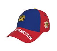 RFSHOP Liechtenstein Flag Liechtensteiner Casquette de baseball pleine impression adulte homme chapeau patriotisme supporter casquettes de football noir, #1525, taille unique