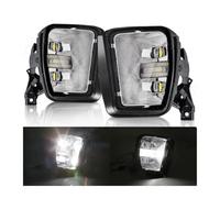 RFSHOP Light Assembly Phare LED Antibrouillard Feux De Jour DRL Clignotant Blanc Jaune Accessoires De Voiture Pour Dodge Pour Ram 1500 2013 2014 2015 2016 2017 2018(Fog DRL White)