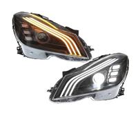 RFSHOP Light Assembly Phare Pour Benz Classe C W204 2011 2012 2013 2014 Phare Style Voiture LED C200 DRL Clignotants Feux Avant Projecteur Xénon