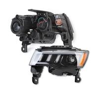 RFSHOP Light Assembly Phare Pour Jeep Pour Grand Pour Cherokee 2017-2019 2xCar LED Phares Pare-chocs Avant Antibrouillard DRL Feux Croisement Route Voiture