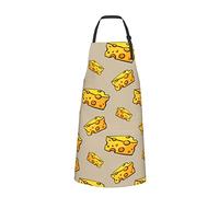 RFSHOP Tablier imperméable avec poches, motif fromage avec trous, tabliers de cuisine pour homme et femme, photo, taille unique