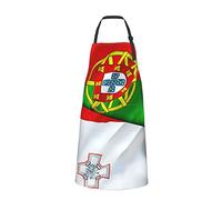 RFSHOP Tablier imperméable, tabliers de cuisine colorés avec poches, drapeaux de Malte et du Portugal, tabliers de cuisine pour homme et femme, photo, taille unique