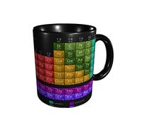 RFSHOP Tasses à café éducatives en céramique avec tableau périodique des éléments - 325 ml - Tasse de voyage pour le bureau et la cuisine