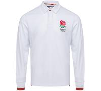 Rfu England Rugby Long Sleeve Shirt Mens Blanc Petit Male