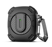 RFUNGUANGO Compatible avec AirPods 2e/1er étui,Nouvel étui de Protection Rigide sur Le thème de l'espace 2024, Armure de Protection à Coque Rigide Militaire avec étui de Verrouillage,Cosmos-Noir