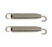 RFX Fxes 20075 55sv inoxydable d'échappement Ressorts universel Paire, Argent, 75 mm