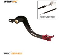 RFX Levier de frein arrière Pro FT (Noir/Rouge) - Honda C250, rouge