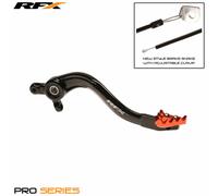RFX Levier de frein arrière Pro ST (Anodisé dur noir/orange) - KTM SX/EXC250, rouge