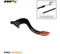 RFX Levier de frein arrière Pro ST (Anodisé dur noir/orange) - KTM SX/SX-F 125-525, rouge