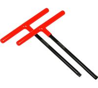 RFX Pro Jeu de vis à six pans creux en T (noir/orange) longueur standard avec poignée en caoutchouc - convient pour KTM & Husqvarna 6mm/T45