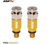 RFX Purgeurs de fourche Pro M5x0,8 (Jaune) Kayaba/Showa