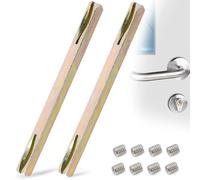 RFYTDCF Lot de 2 tiges carrées 8 x 130 mm Tige de poignée carrée en fer galvanisé avec 8 vis à six pans creux M6 pour garniture de poignée de porte