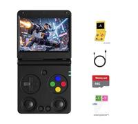 RG 34XXSP Console de jeu portable rétro - Écran IPS 3.4, système Linux, design à clapet, sortie HDMI, console émulateur portable multilingue (64G/5000 jeux)