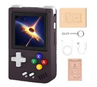RG Nano Console de jeu portable rétro de 3,9 cm, taux de rafraîchissement de 60 Hz, haut-parleur Hi-Fi, IPS240 x 240, Cortex-A7, Plug and Play (violet foncé) (128 G)