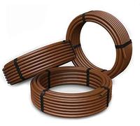 rg-vertrieb Tuyau Goutte à Goutte 25m Marron, Tuyau d'Arrosage 16mm, Espacement 33cm, Débit 2,1 L/h