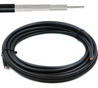 RG214 40m câble coaxial - 50 Ohm câble d'antenne pour SMA BNC TNC PL259 UHF N mâle - RG214U câble cuivre plaqué argent 10.8 mm - CB funk HAM radio Router 4G 5G - Fabriqué en Italie