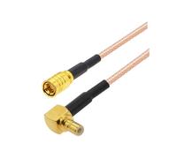Rg316 Câble droit SMB Mâle à SMB Bouchon mâle 50 ohm Rf Câble coaxial Satellite Rasson de rallonge de cordon Picktail Adaptateur(Orange,15CM)