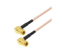 Rg316 Câble droit SMB Mâle à SMB Bouchon mâle 50 ohm Rf Câble coaxial Satellite Rasson de rallonge de cordon Picktail Adaptateur(Lavender,15CM)