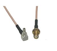 RG316 CRC9 Plug Pin angle droit à SMA Jack femelle cloison droit Rf Câble de cochon de cavalier 4inch ~ 50m(4M)