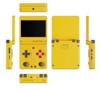 RG34XXSP Console de Jeu Portable, écran IPS de 3.4", 11000+ Jeux rétro avec Système Linux Open Source, Carte TF 64GB, Batterie 3300 mAh(Yellow,64+128)