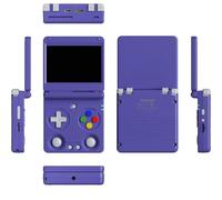 RG34XXSP Console de Jeu Portable, écran IPS de 3.4", 11000+ Jeux rétro avec Système Linux Open Source, Carte TF 64GB, Batterie 3300 mAh(Purple,64G)