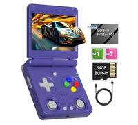 RG34XXSP Console de jeu portable rétro RG34XX SP Console de jeu rétro avec jeux préchargés de 64 Go, batte de 3300 mAh, écran de 3,4", support d'arcade portable, 30 simulateurs, 5G, WiFi, Bluetooth