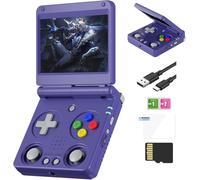 RG34XXSP Console de jeu portable rétro RG34XX SP Console de jeu rétro avec jeux préchargés de 64 Go, batte de 3300 mAh, écran de 3,4", support d'arcade portable, 30 simulateurs, 5G, WiFi, Bluetooth