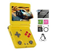 RG34XXSP Console de jeu portable rétro RG34XX SP Console de jeu rétro avec jeux préchargés de 64 Go, batte de 3300 mAh, écran de 3,4", support d'arcade portable, 30 simulateurs, 5G, WiFi, Bluetooth