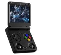 RG34XXSP Console de Jeux Vidéo Portable Rétro Dual Card Slot 64+256G avec 11471+ Jeux Rétro Intégrés, Console de Jeux Vidéo Portable Système Linux, Écran 3.4″ IPS, 720*480, 3D Double Manettes (Noir)